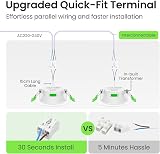 ALUSSO LED Downlights 7W Ultra Slim 3CCT Dimmable IP44 6 Pack White view 8