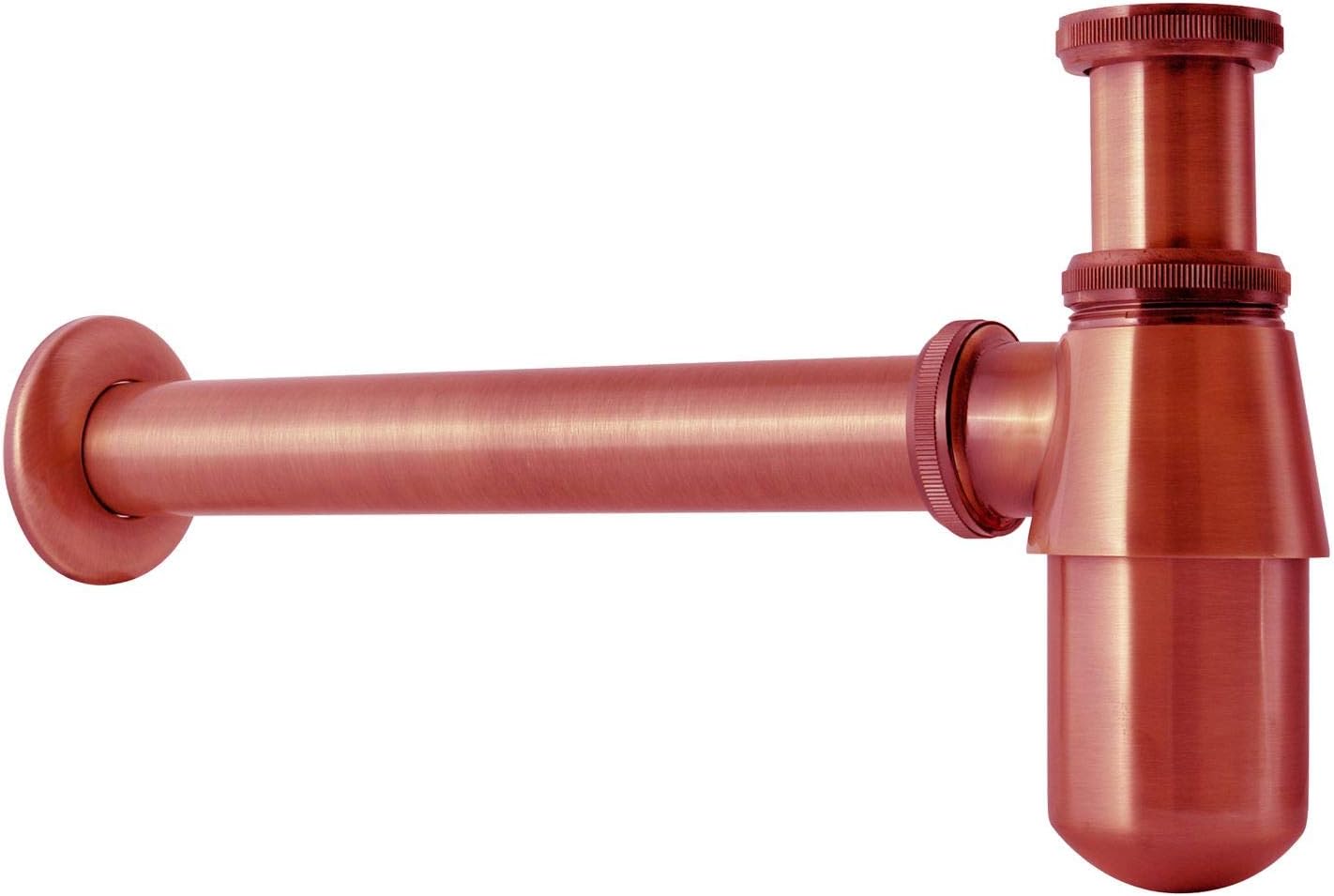 Antique Ancient Copper Waste Bottle Trap Retro Bathroom Drain Siphon Basin Sink Building Materials Raw Building Materials