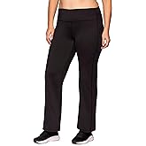 RBX Plus Size Yoga Pants Fleece Lined Flare Leggings for Women, Full Length Fleece Bootcut Workout Pants with Pockets