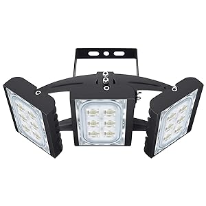  LED Flood Light, STASUN 90W 8100lm Security Lights with 330°Wide Lighting Area, OSRAM LED Chips, 6000K Daylight, Adjustable Heads, IP66 Waterproof Outdoor Floodlight for Yard, Garden, Garage 