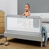 Shoze 180cm Bed Guard Bed Rail Folding Child Toddler Safe Rail Gray view 6