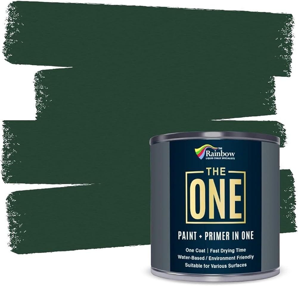 THE ONE All-In-One Paint & Primer Green Matt 1 L Multi-Surface One Coat