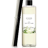 LOVSPA Zen White Tea & Ginger Diffuser Oil - Essential Oils for Diffuser Refill & Air Freshener Room Spray - Long-Lasting & Natural Home Fragrance, Scented Oil for Diffusers, USA Made, 8 oz
