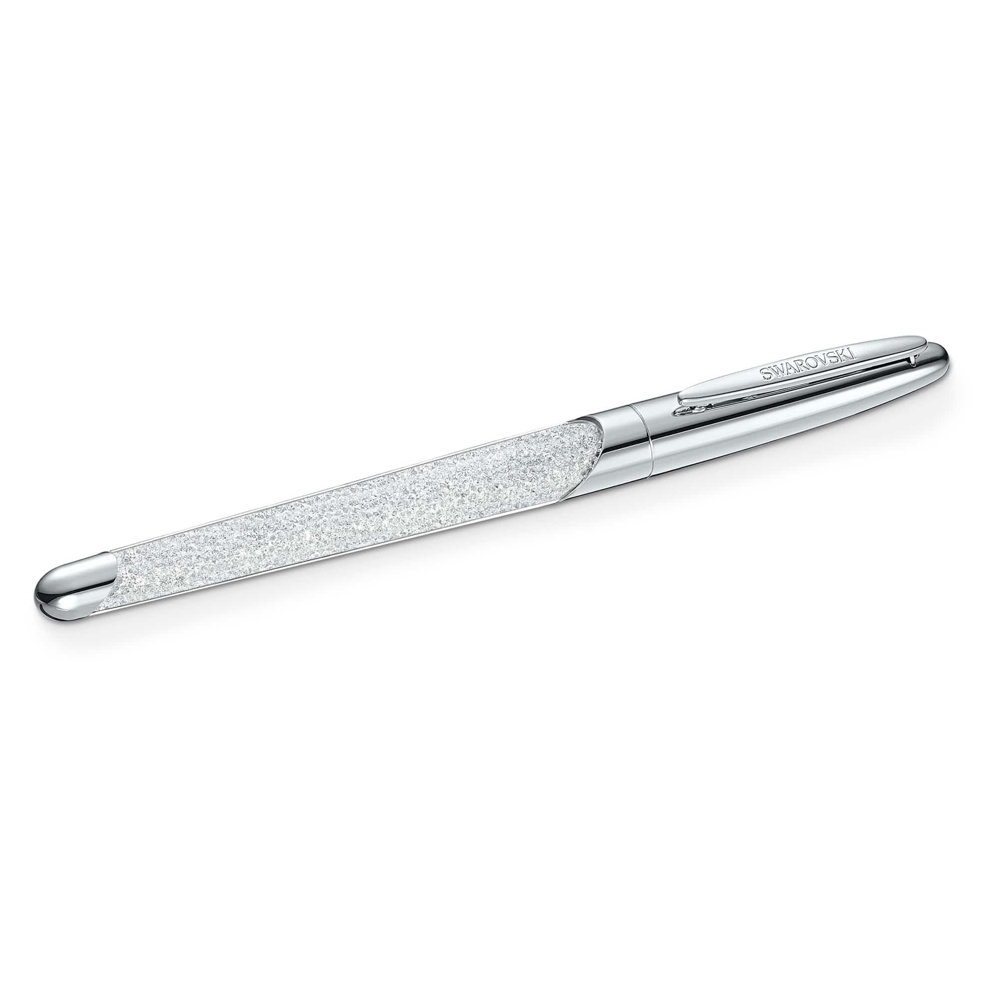 Swarovski Cryst Nova 5534320 Crystal Rollerball Pen Chrome-Plated Silver 14.5 x 1.7 cm