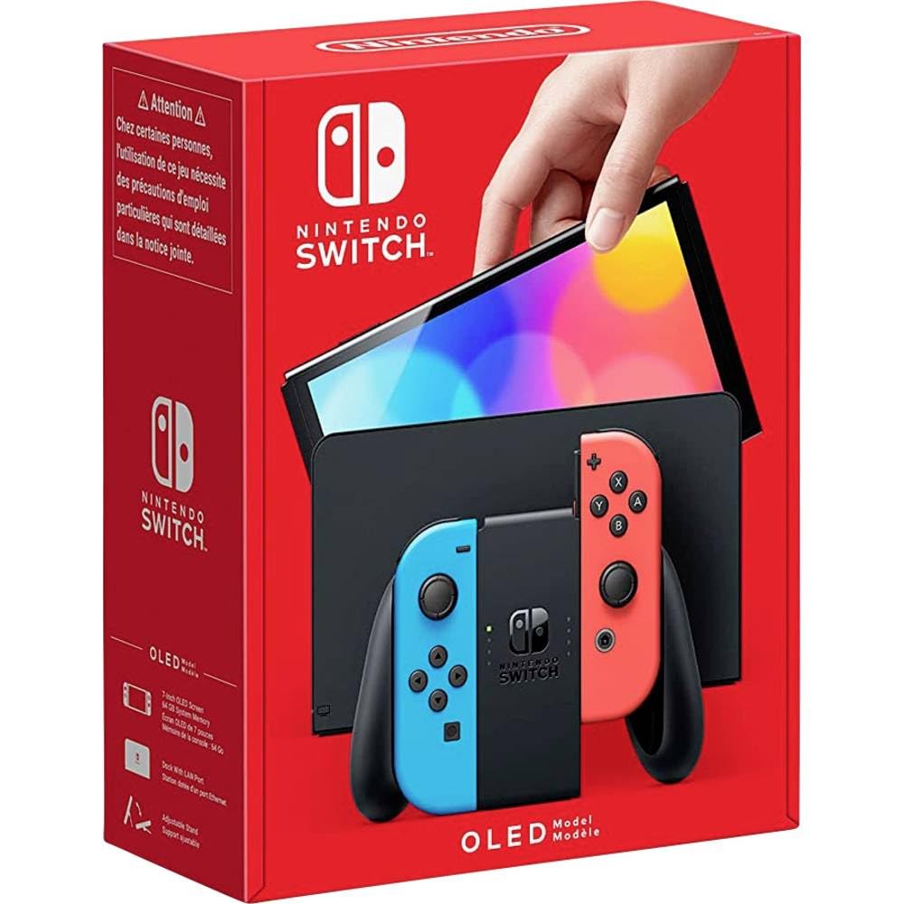 Nintendo - Console Nintendo Switch – Modello OLED Blu Neon/Rosso Neon - schermo OLED 7" - 64GB