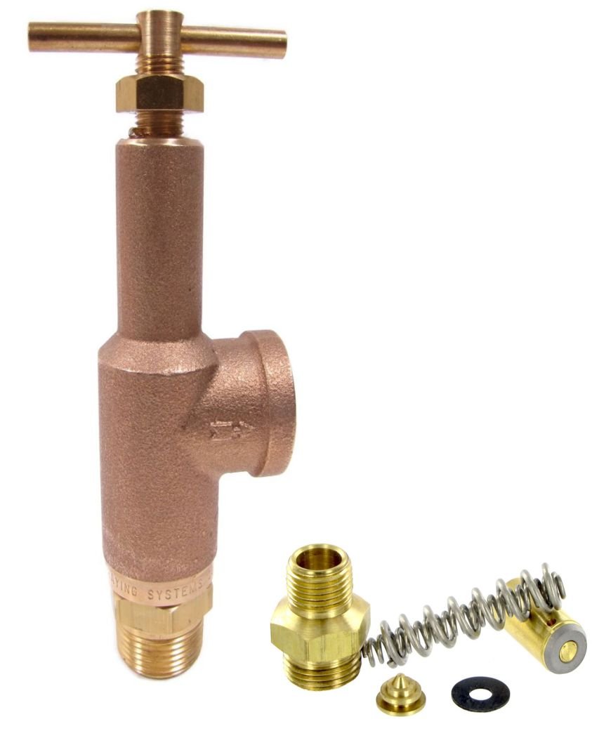 TeeJet 6815 Brass Pressure Relief Valve with Repair Kit 3/4Inch
