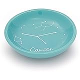 Ceramic Jewelry Tray, Cancer Zodiac Sign Trinket