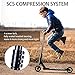 OUTON Pro Aluminum Performance Freestyle Stunt Scooter 110mm Aluminum Core PU Wheels SCS Compression Abec 9 Kick Scooter Black