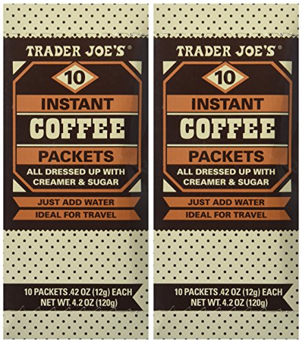Trader Joe's Instant Coffee Packets with Creamer & Sugar 10 Packets, 4.2 Oz (Pack of 2) - Thumbnail 2