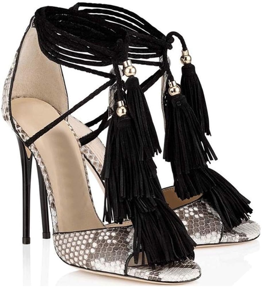 LadyNaNa Women's Stiletto High Heel Sandals Dress Gladiator Sandals