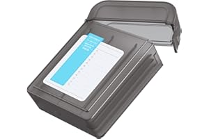 ORICO Portable Hard Drive case, 3.5 Inches HDD/SSD Portable Storage Box with Exclusive Note, Anti-Static, Shock- Proof, Moist