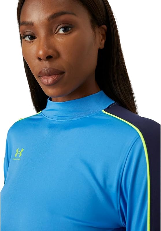 UA W Challenger Couche intermédiaire Bleu Atlantis/Jaune Haute visibilité - XL