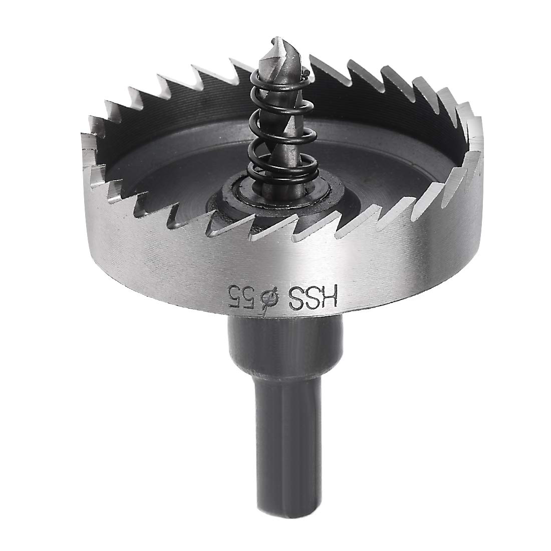 sourcingmap 55mm High Speed Steel HSS Drill Bit Hole Saw Cutter for Metal Alloy Wood