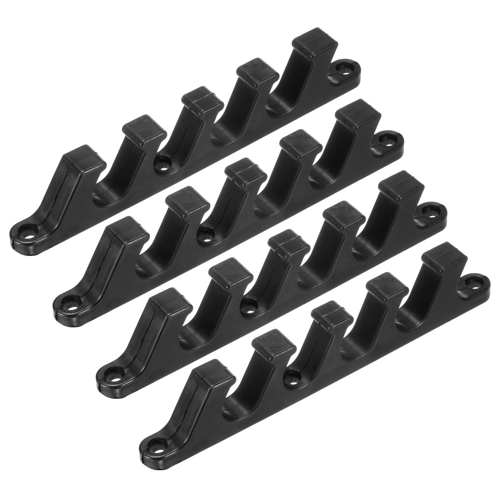M METERXITY 4-Pack Adjustment Brackets for Chaise, 5 Position Back Support Adjuster for Lounges Reclining Brace and Outdoor Patio Lawn Yard Furniture Chaise [Black]
