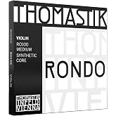 Thomastik-Infeld Rondo Violin Set 4/4 Synthetic Core Medium Tension - RO100 | Professional 4/4 Violin Set With Deep Tonal Color, Intense Focus, Fast Bow Response, Strong Projection, And Stable Intonation