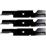 USA Mower Blades U11185BP (3) Extra High-Lift for Simplicity 5021227ASM Scag 482878 A48108 Length 18 in. Width 3 in. Thicknes