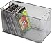 Ybm Home Mesh Storage Cd Box Deep, Silver Mesh Great for School Home or Office Supplies, Books , Computer Discs Cd's and More 1134 (1, Cd Box-11 X 5.7 X 6.3 Inches)