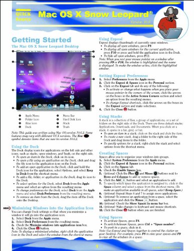 Mac OS X Snow Leopard Quick Source Reference Guide by Quick Source