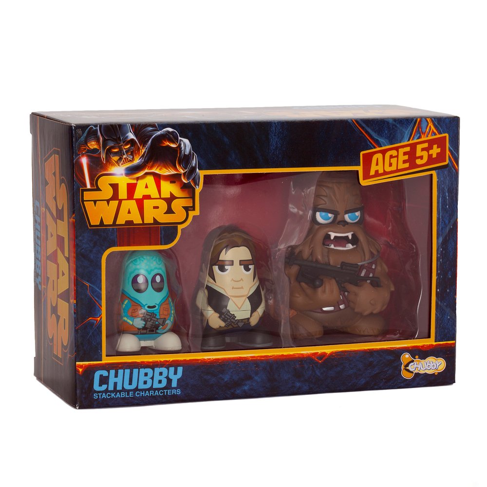 Star Wars Chubby Chewbacca/ Han Solo/ Greedo Mos Eisley Cantina Collectable Russian Figurines Set