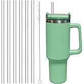 6 Pack Replacement Straw for Stanley Adventure Quencher 40 oz 30 oz Cup Tumbler, Reusable Straws for Stanley 40 oz & Simple M