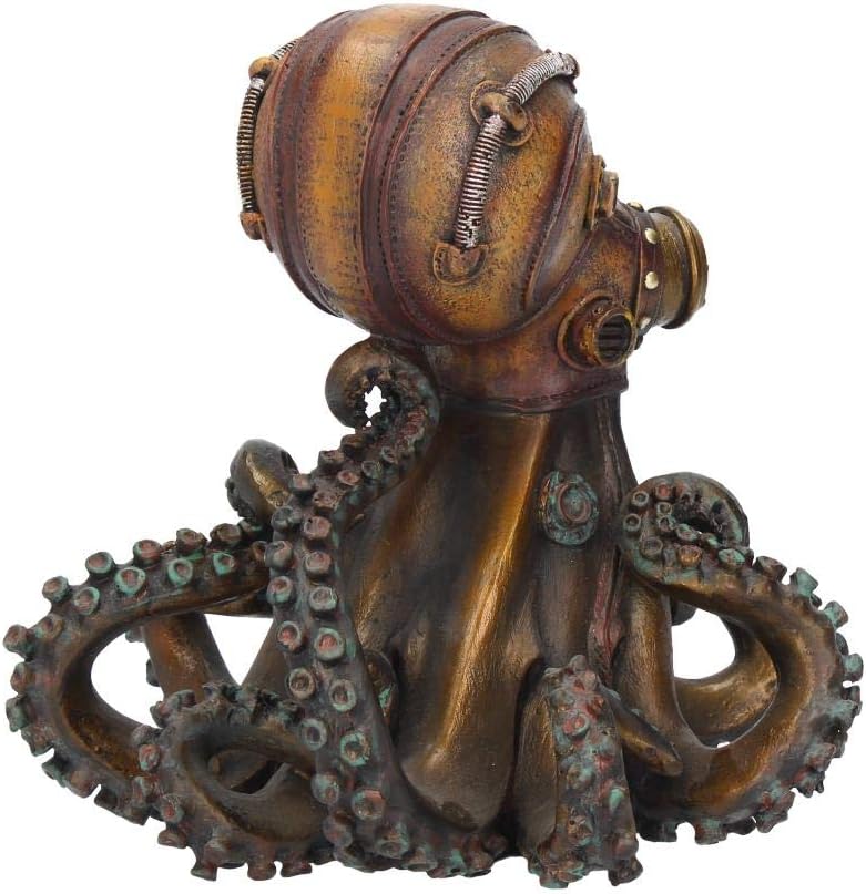 Nemesis Now Steampunk Octopus Figurine, Resin, Bronze, 15 cm - Image 5