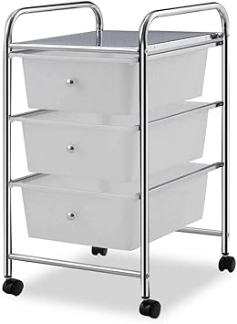 Amazon Com Heize Best Price White Rolling Storage Cart And