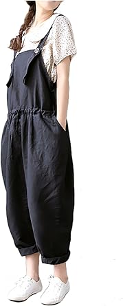 black linen jumpsuit womens