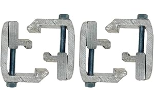 GCi STRONGER BY DESIGN G-120 Utility Cargo Rail System Mounting Clamps for Caps and Shells on Toyota Tundra '07 & Newer, Tacoma '07 & Newer and Jeep Gladiator (.0585 inch, 4 Pack)