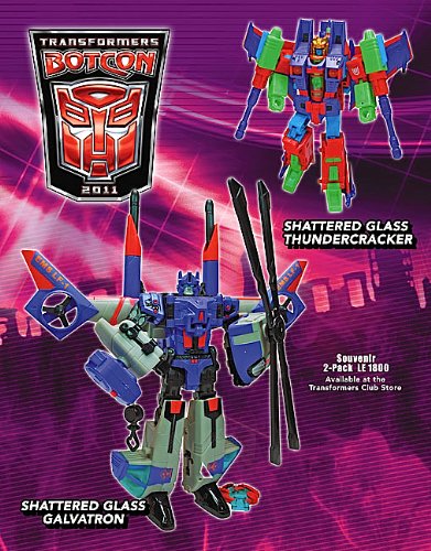 TRANSFORMERS BOTCON 2011 THUNDERCRACKER AND GALVATRON LIMITED EDITION ACTION FIGURE SET by Transformers