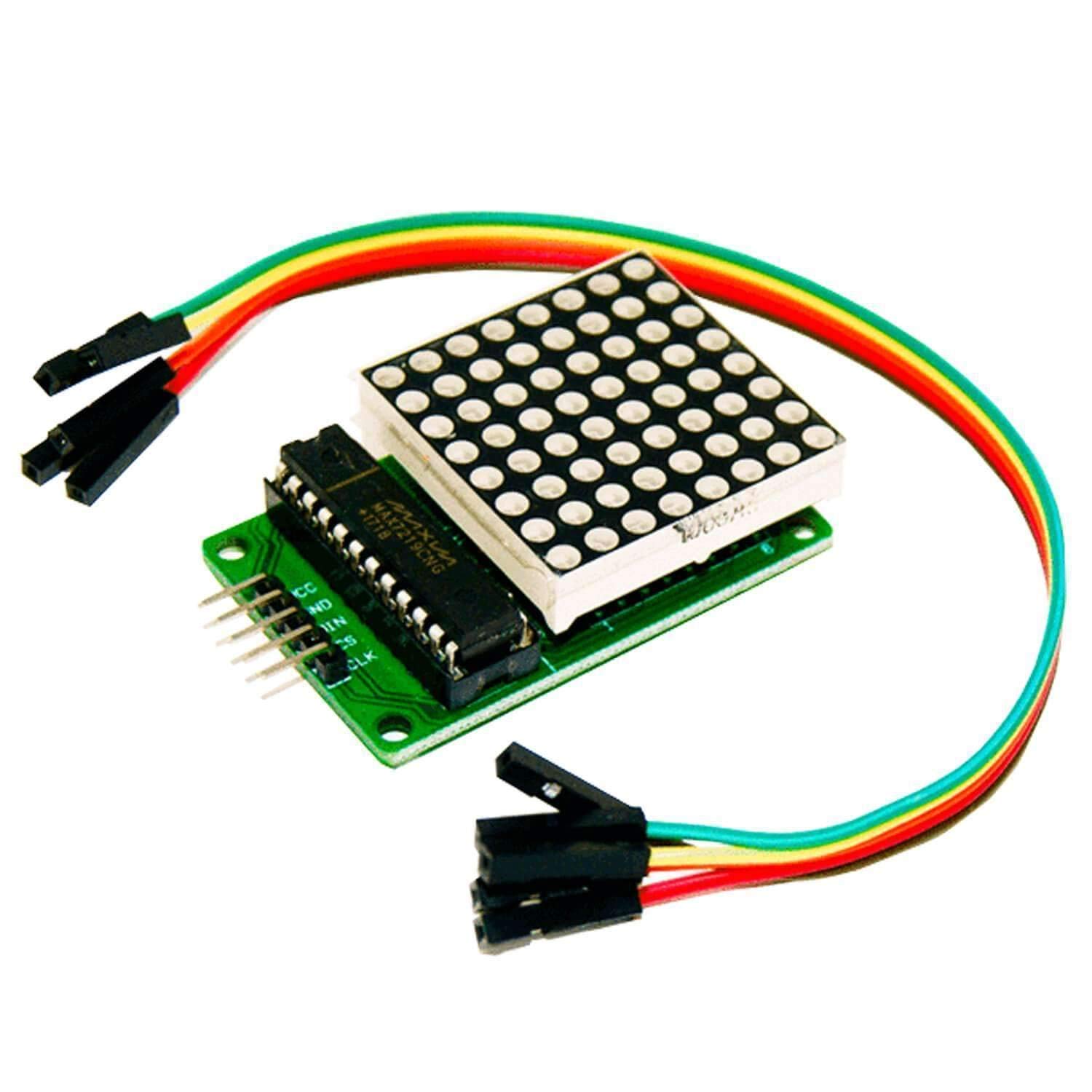 AZDelivery MAX7219 8 x 8 Dot Matrix MCU 64 LED Panel Display Module compatible with Arduino Including E-Book!