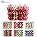 Valery Madelyn 24ct 60mm Delightful Elf Shatterproof Christmas Ball Ornaments Decoration,Themed with Tree Skirt(Not Included)