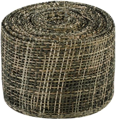 Arts Craft Natural Abaca Burlap, Olive, 4-Inch by 10-Yard