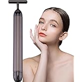 AMZVEZO Beauty Bar 24K Gold Facial Massager - Face T Shape Tool for Skin Care Tightening with Ergonomic Design (Grey)
