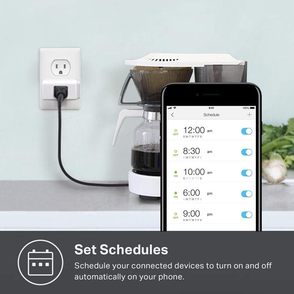 Kasa Smart Plug Mini, Smart Home Wi-Fi Outlet Works with Alexa & Google Home, Wi-Fi Simple Setup, No Hub Required – A Certified for Humans Device (HS105) - - 