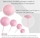 ASTARON 32 Pcs Ball Cake Topper Decorations Colorful Foam Balls Cake Picks view 3