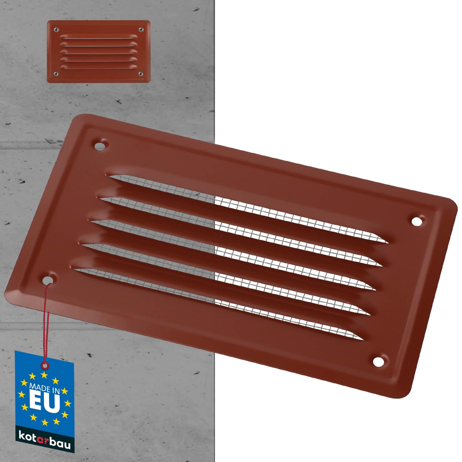 KOTARBAU 05907465900843 Post Support, Brick red, 165 x 100 mm