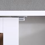AVC Designs White Bathroom Wall Cabinet with Mirrored Double Doors view 8