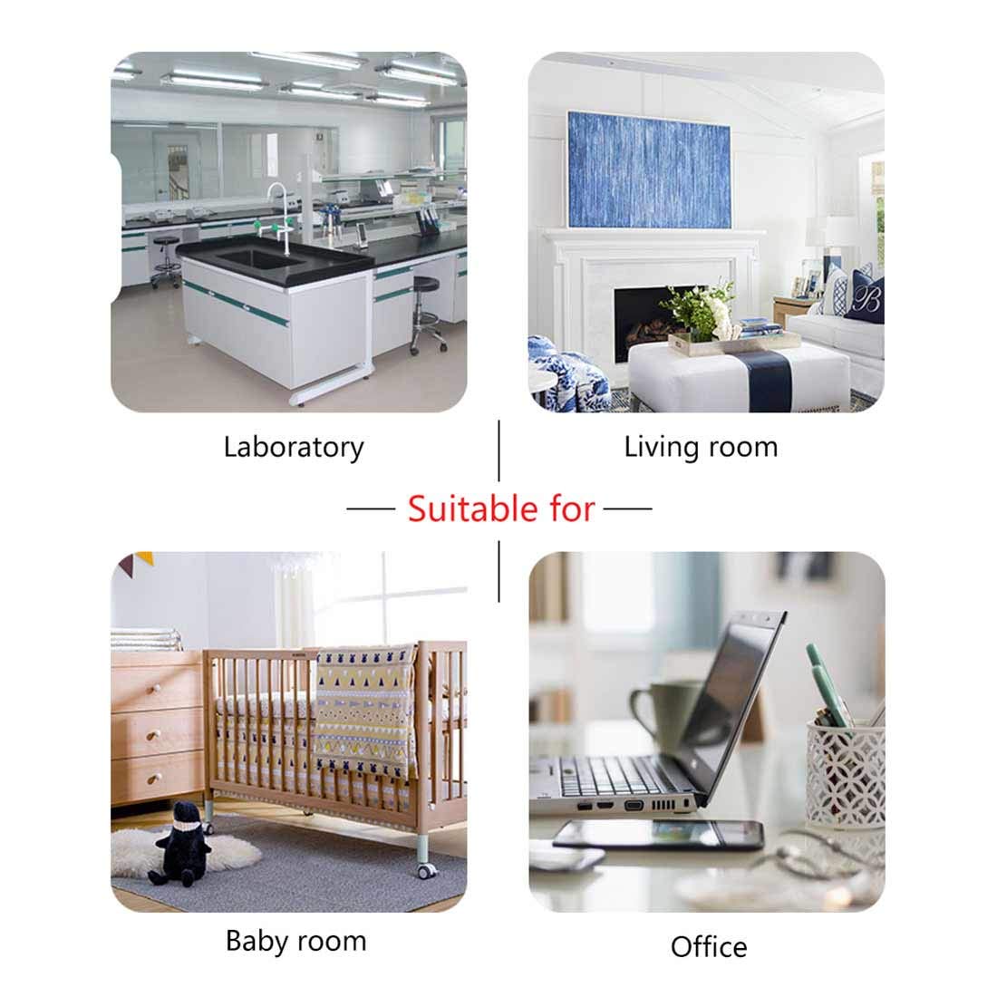 Digital Higrómetro Temporizador de Cocina,Pantalla LCD Termómetro,Cuentaminutos Termómetro