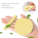 Yafe 48 Pcs Compressed Facial Sponges 3.3in 0.3in Color Assortment Pink view 4