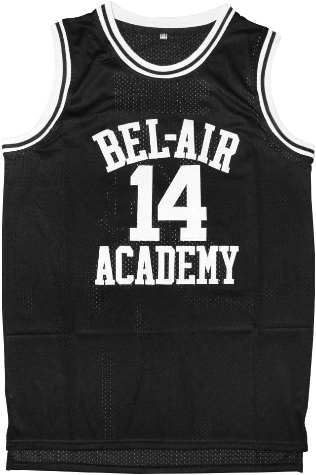 MicjerseyEway Jersey #14 Basketball Jerseys S-XXXL(Black, XXL)