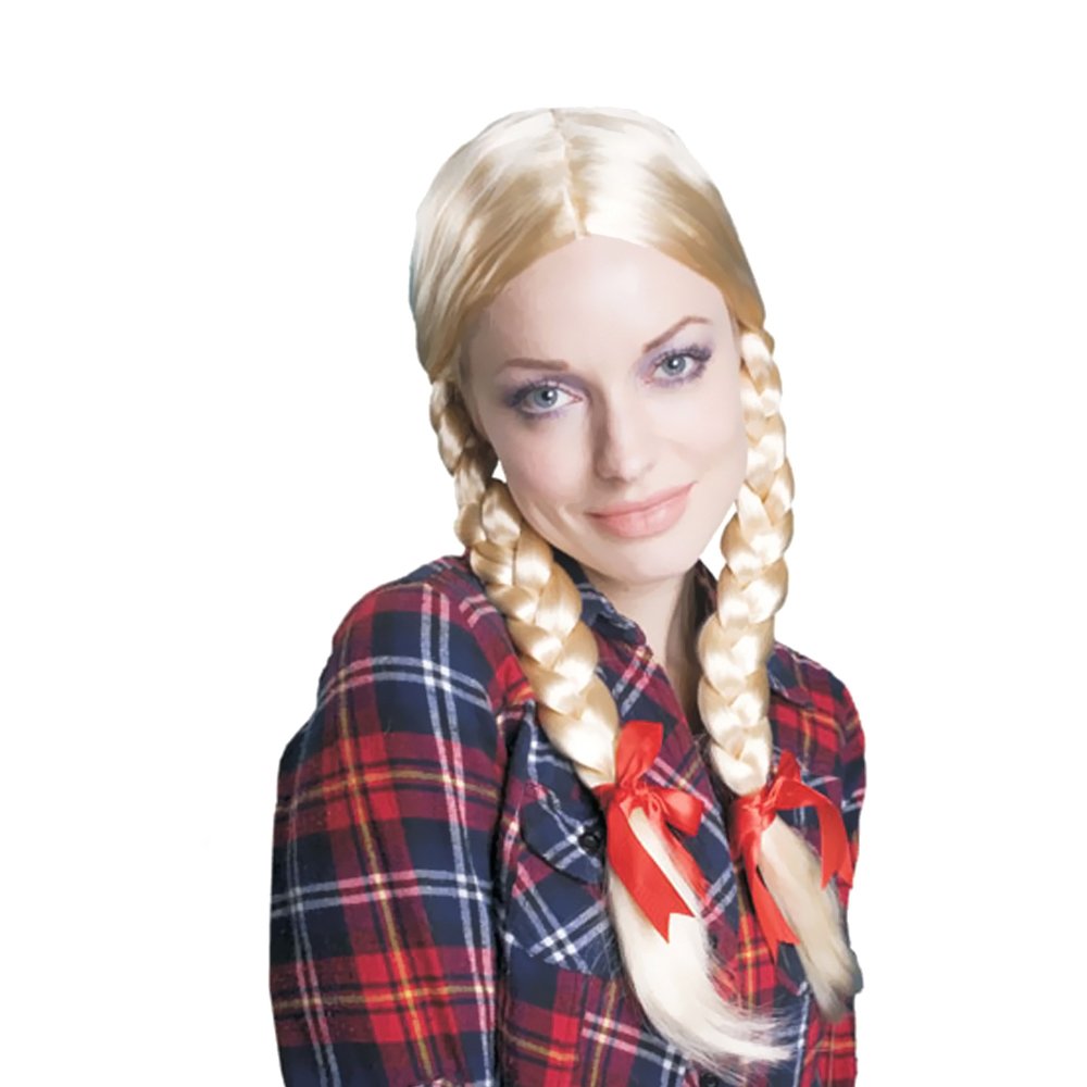 Photo 1 of Dress Up America Blonde Pigtail Wig - Braided Wig for Woman - One Size Fits Most