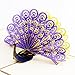 Paper Spiritz Pop up Thanksgiving Card and Envelopes 3D Peacock Wedding Invitations Card Personalised Halloween Birthday Gift Card for All Occasion ( Retro Purple, Showing Its Tail )