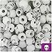 BEADTIN Night Glow Antique 11mm Skull Pony Beads (150pc)