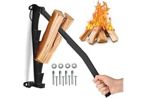 LEMMAN Wall Mounted Kindling Splitter,Firewood Kindling Splitter,Portable Manual Wood Kindling Splitter,Heavy Duty Log Splitt