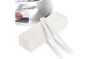 MATUFF 20 Pcs Paintless Dent Repair Glue Sticks Hot Glue Sticks, Premium-Quality Formula Hot Stick, 0.43” Dia x 8” Long PDR Glues for Craft Gun and Car Body Repair Dent Removal Tool - Milky White