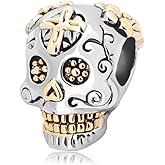 Chili Jewelry Halloween Cross Rose Skull Charm Beads Compatible With Pandora Charms Bracelets