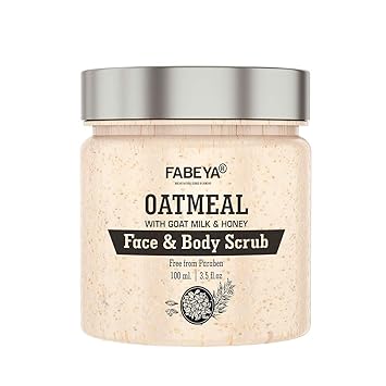 FABEYA Oatmeal Face and Body Scrub, 100 g