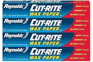 Reynolds Cut Rite Wax Paper, 75 Sq ft (23m x 302mm) (Pack of 4)