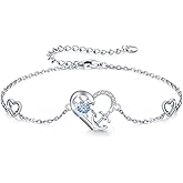 MEDWISE Multicolor Anchor Bracelets 925 Sterling Silver Anchor Jewelry Nautical Adjustable Bracelets Navy Wife Jewelry Gifts for Women Daughter Christmas Gifts 2025