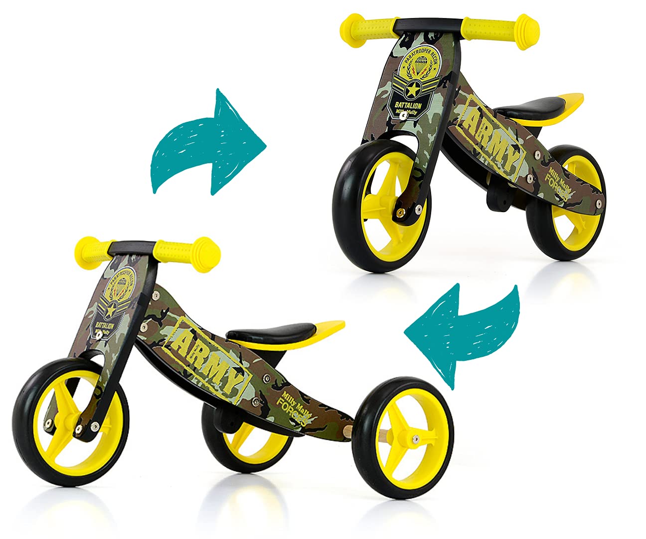 MILLY MALLY Jake Three-wheel Balance Bike